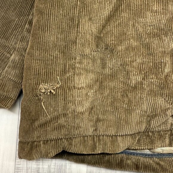 ✅ Mens L VTG Sears Utility Outerwear Brown Corduroy Jacket *Talon Zipper **FLAWS - Picture 16 of 16